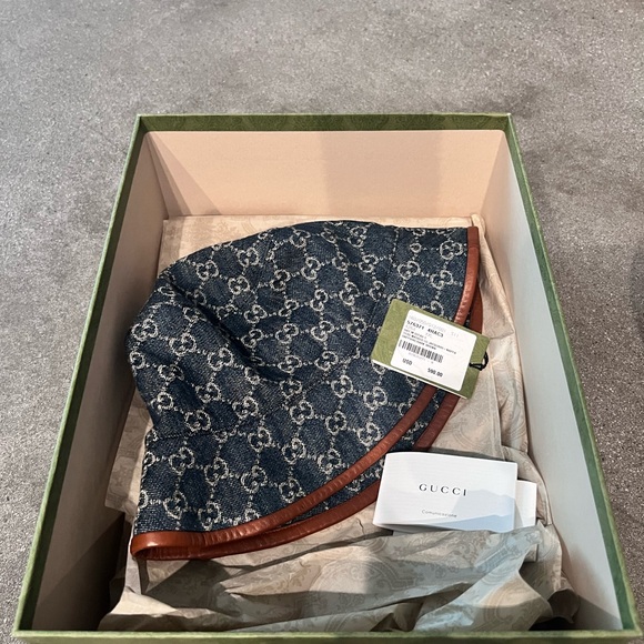 Gucci Denim Espadrilles & Hat Size 9/39 & L/XL Hat - Picture 5 of 7